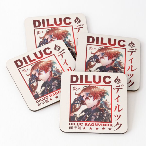 Item preview, Diluc Genshin Impact (red version) designed and sold by LokittyLevi.