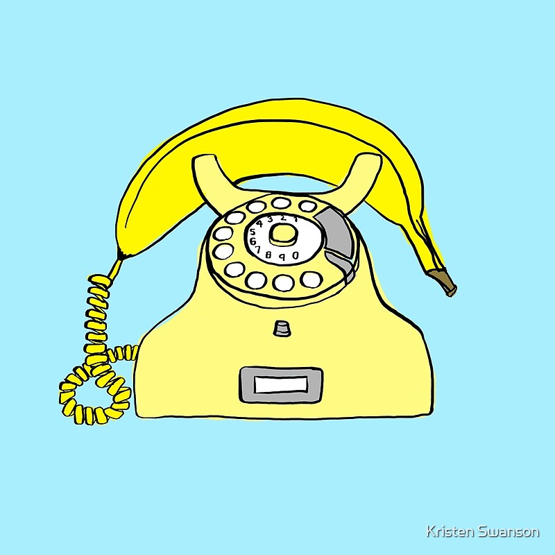 "Banana Phone" by Kristen Swanson Redbubble