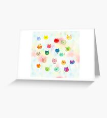Cat confetti Greeting Card