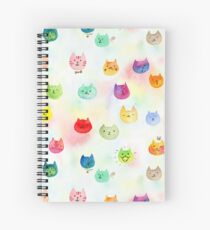 Cat confetti Spiral Notebook