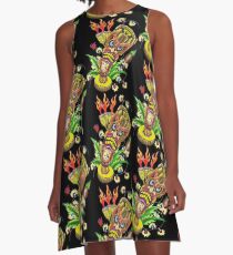 Tiki - Art By Kev G A-Line Dress