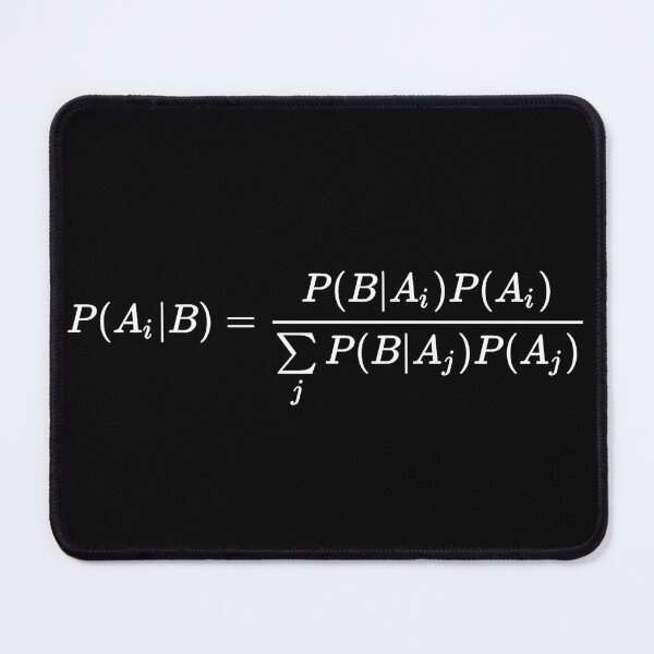 Item preview, bayes theorem of probability theory, extended form dark version designed and sold by NoetherSym.