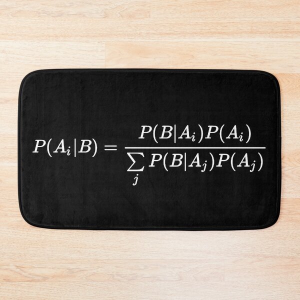 Item preview, bayes theorem of probability theory, extended form dark version designed and sold by NoetherSym.