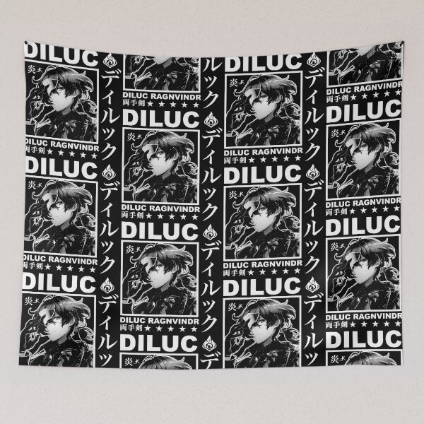 Item preview, Diluc Genshin Impact (white version) designed and sold by LokittyLevi.