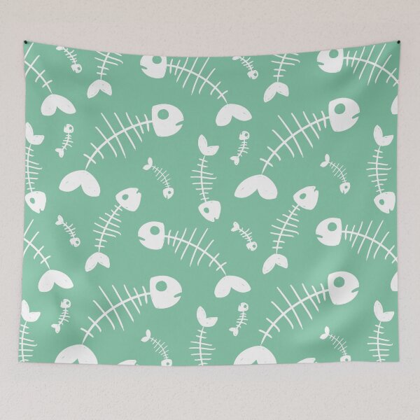 Item preview, Fish skeleton pattern designed and sold by agrapedesign.