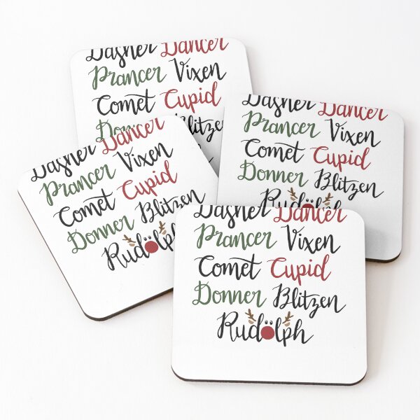 Item preview, Reindeer Names designed and sold by MakeMerry.