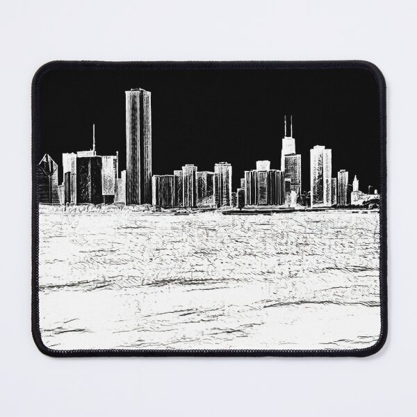 Item preview, View Toward Downtown Chicago High Contrast designed and sold by Kellice.