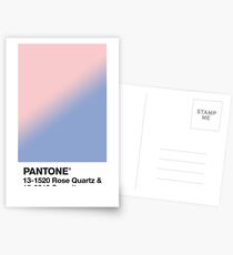 Rosenquarz und Gelassenheit Pantone Postkarten