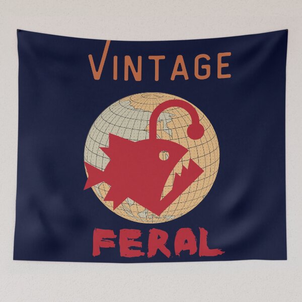Item preview, Vintage Feral Angler Fish, I Am Feral Vintage Moon, designed and sold by SolSel ⭐⭐⭐⭐⭐.
