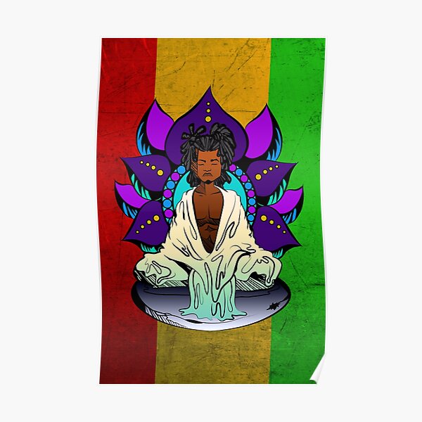Rasta Monk Poster