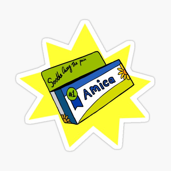 Amica Cream Sticker