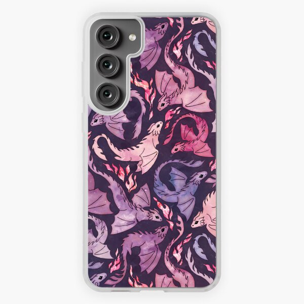 Aperçu de l'œuvre Feu de dragon rose foncé et violet créée et vendue par adenaJ.