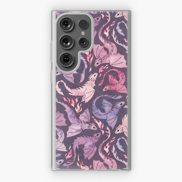 Aperçu de l'œuvre Feu de dragon rose foncé et violet créée et vendue par adenaJ.