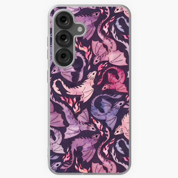 Item preview, Dragon fire dark pink & purple designed and sold by adenaJ.