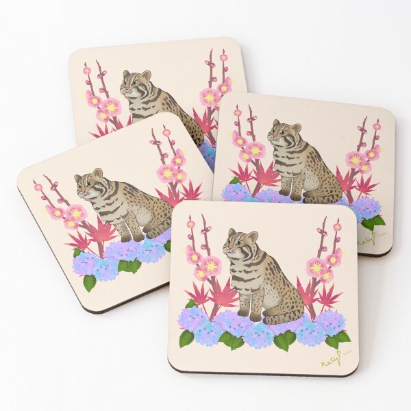 Artikelvorschau, Tsushima-Leopardkatze, pfirsichfarben entworfen und verkauft von Naty Design Prague.