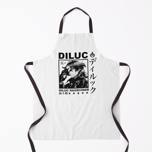 Item preview, Diluc Genshin Impact (black version) designed and sold by LokittyLevi.