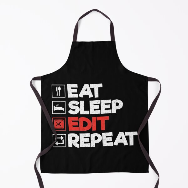 Item preview, Eat Sleep Edit Repeat: Funny Video Editor Proofreader designed and sold by Adexyl.