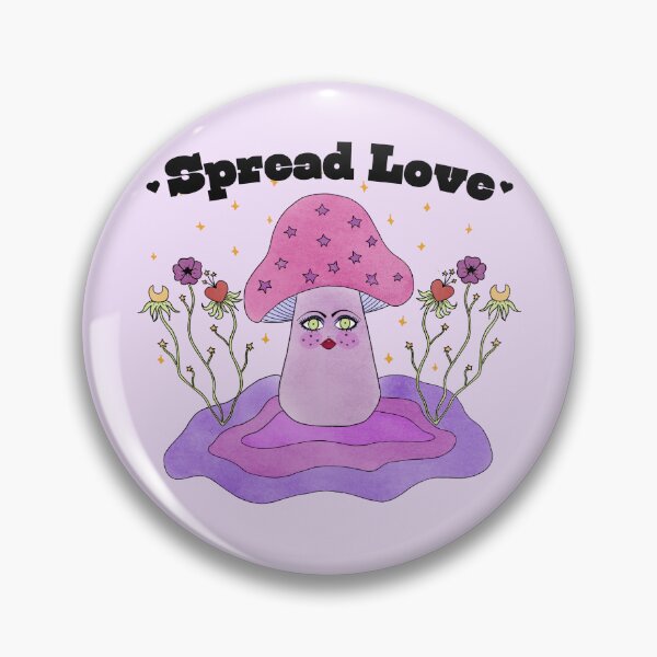 Item preview, Spread love - mushshroom designed and sold by rocket-camie.