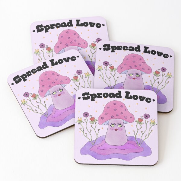 Item preview, Spread love - mushshroom designed and sold by rocket-camie.
