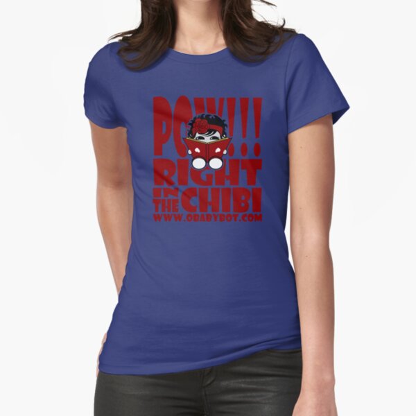 POW!!! Right in the Chibi: TaTa Loves to Read! O'BABYBOT Toy Robot 1.0 Fitted T-Shirt