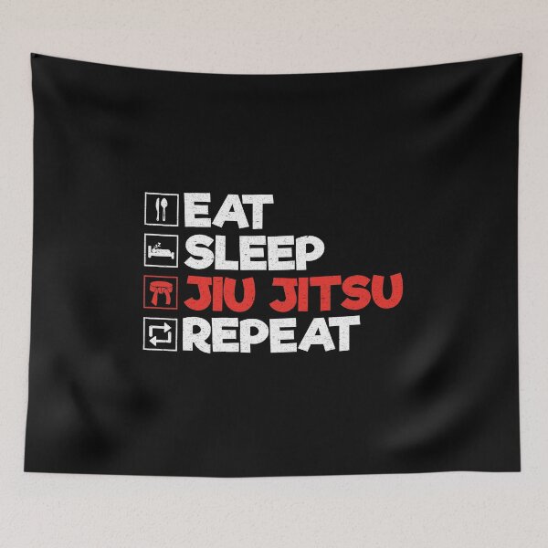 Item preview, Eat Sleep Jiu Jitsu Repeat: Funny Jiujitsu Martial Arts designed and sold by Adexyl.