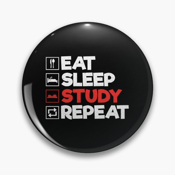 Item preview, Eat Sleep Study Repeat: Funny Student School Book Lover designed and sold by Adexyl.