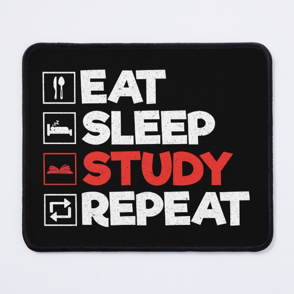 Item preview, Eat Sleep Study Repeat: Funny Student School Book Lover designed and sold by Adexyl.