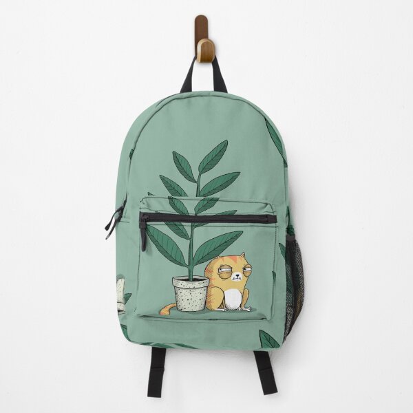 Item preview, Suspicious cat and plant designed and sold by agrapedesign.