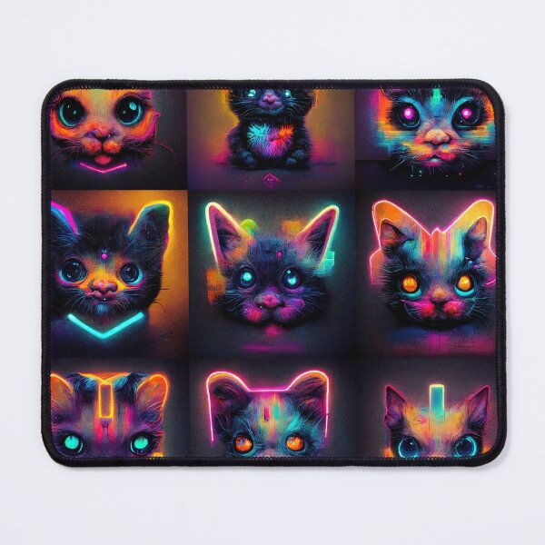 Item preview, 9 Neon Cats designed and sold by wumples.
