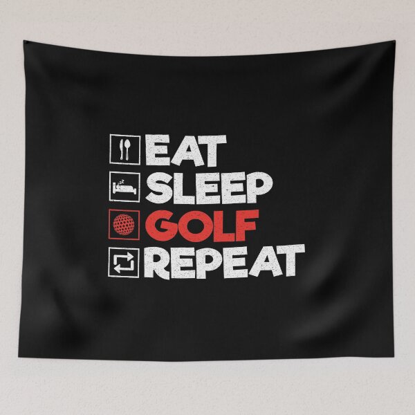 Item preview, Eat Sleep Golf Repeat: Funny Golf Player Golfer Golfing Lover designed and sold by Adexyl.