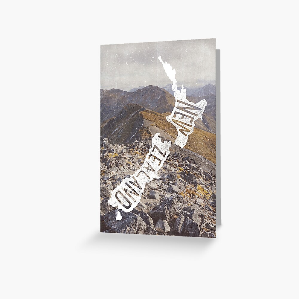 "NEW ZEALAND" Greeting Card by cabinsupplyco Redbubble