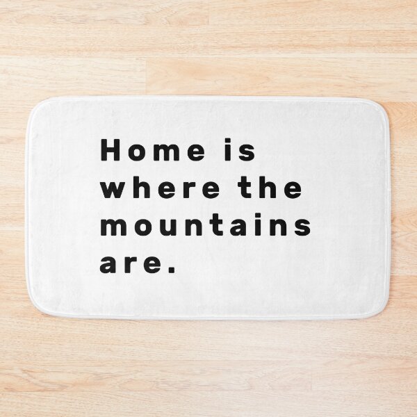 Item preview, Home is where the mountains are. - Black designed and sold by Parag's Travel Shop.