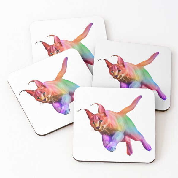 Item preview, Colorful Caracal Cat designed and sold by Deborah Camp.