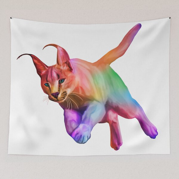 Item preview, Colorful Caracal Cat designed and sold by Deborah Camp.
