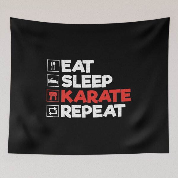 Item preview, Eat Sleep Karate Repeat: Funny Karate Martial Arts Lover designed and sold by Adexyl.