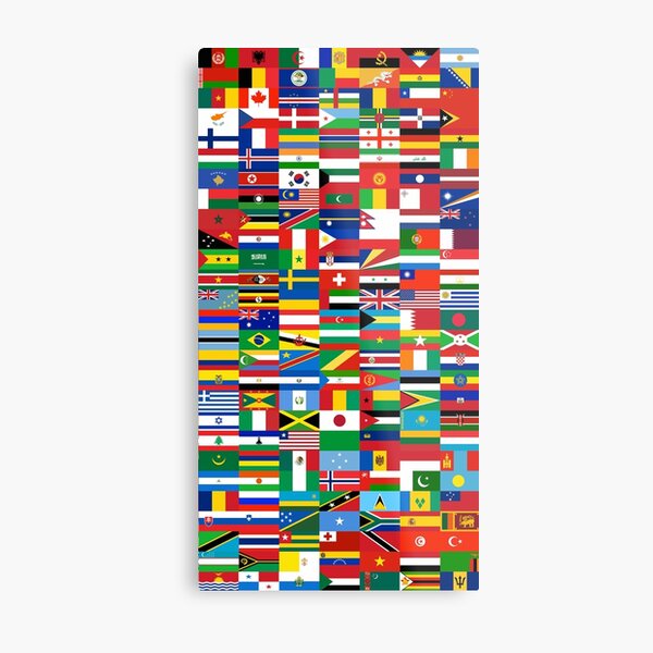 Flags of the World Metal Print