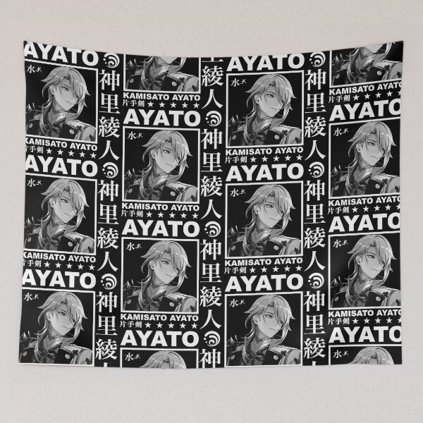 Item preview, Ayato Genshin Impact (white version) designed and sold by LokittyLevi.