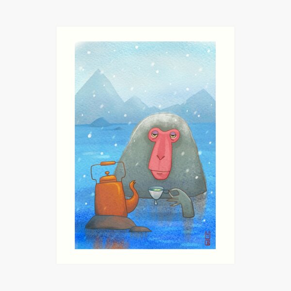 Hot tea Art Print
