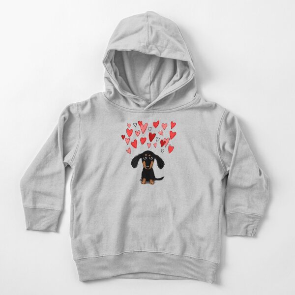 Item preview, Cute Dachshund Puppy Dog with Valentine Hearts designed and sold by Jenn Inashvili.