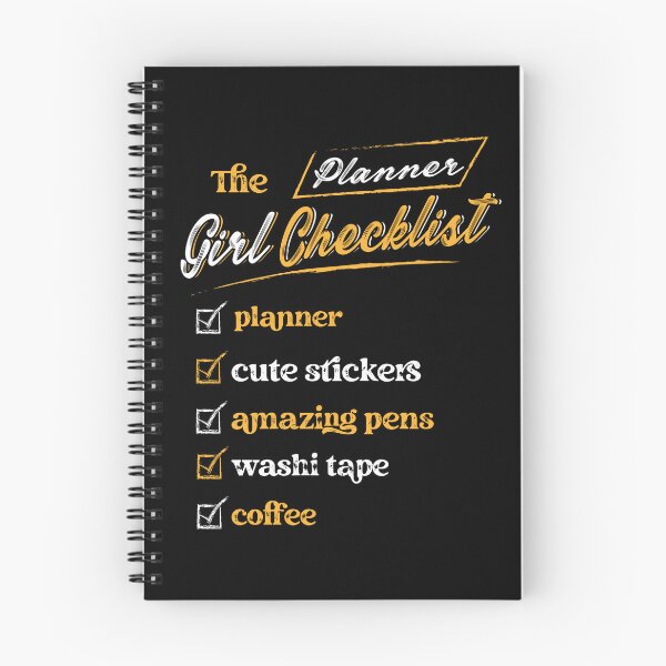 Item preview, Planner Girl Checklist Pens Stickers Washi Tape Coffee designed and sold by Marie-Fernandez.