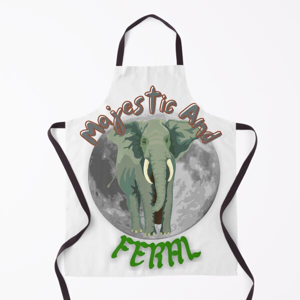 Item preview, Majestic And Feral Elephant, I Am Feral Elephant With Full Moon, designed and sold by SolSel ⭐⭐⭐⭐⭐.