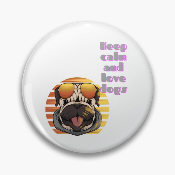 Item preview,  Keep calm and love dogs designed and sold by makolino.
