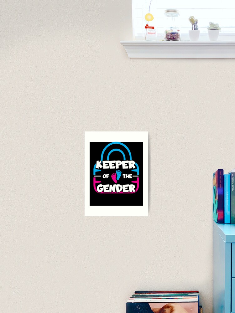 Thumbnail 2 von 3, Kunstdruck, Keeper Of The Gender Reveal Party Keeper Of The Gender Gear designt und verkauft von DynamicDesign.
