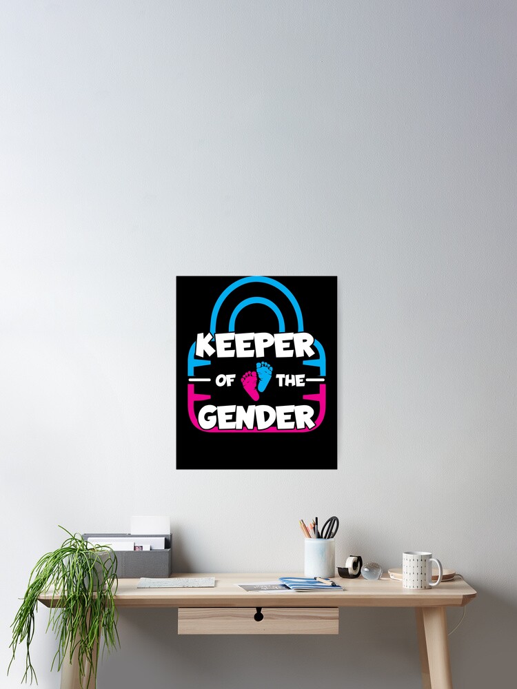 Thumbnail 2 von 3, Poster, Keeper Of The Gender Reveal Party Keeper Of The Gender Gear designt und verkauft von DynamicDesign.