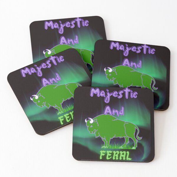 Item preview, Majestic And Feral, I Am Feral And Majestic Buffalo designed and sold by SolSel ⭐⭐⭐⭐⭐.