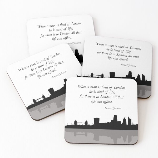 Item preview, Samuel Johnson London Quotation. designed and sold by ThatsNovelGifts.