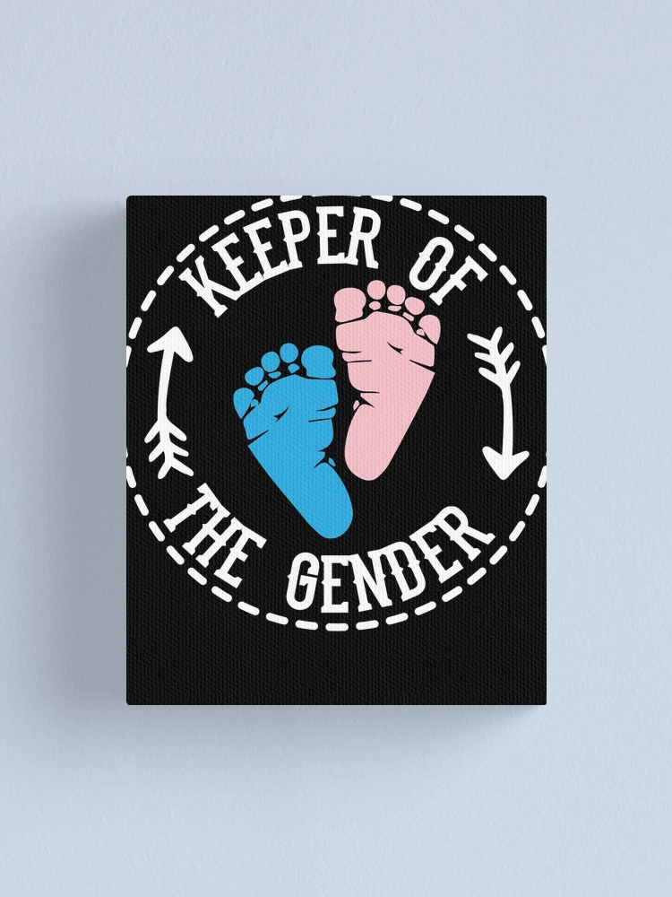 Imagen 1 de 3, Lienzo con la obra Keeper Of The Gender Reveal Party Keeper Of The Gender Gear, diseñada y vendida por DynamicDesign.