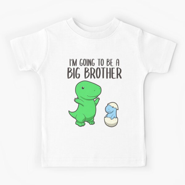 Name The Big Brosaurus Boys Personalised T-shirt Brother Promoted To Secret Bro 