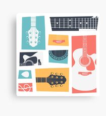 Guitar Collage Canvas Print