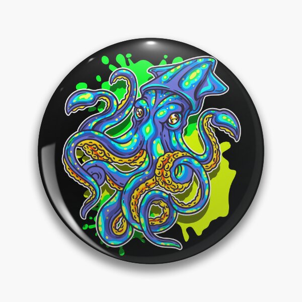 Item preview, Colorful Squid squidding designed and sold by Click-Like.